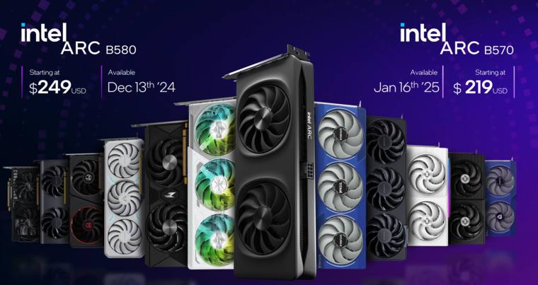 Видеокарты Intel Arc B580 и Arc B570 представлены!Построены на базе архитектуры Battlemage, рассчитаны они чтоб убить с RTX 4060 | Сетка — социальная сеть от hh.ru