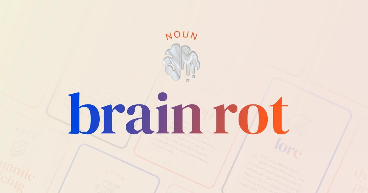 Brain rot, brat и demure. Именно эти слова стали словами года от трёх разных словарей.
Оксфордский словарь назвал "brainrot" словом года | Сетка — социальная сеть от hh.ru