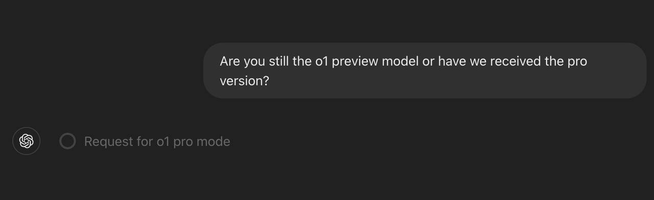 Скоро начало эфира от OpenAI
А уже видно что нас ждёт о1 pro 🙃
Мультимодальность от о1? | Сетка — социальная сеть от hh.ru