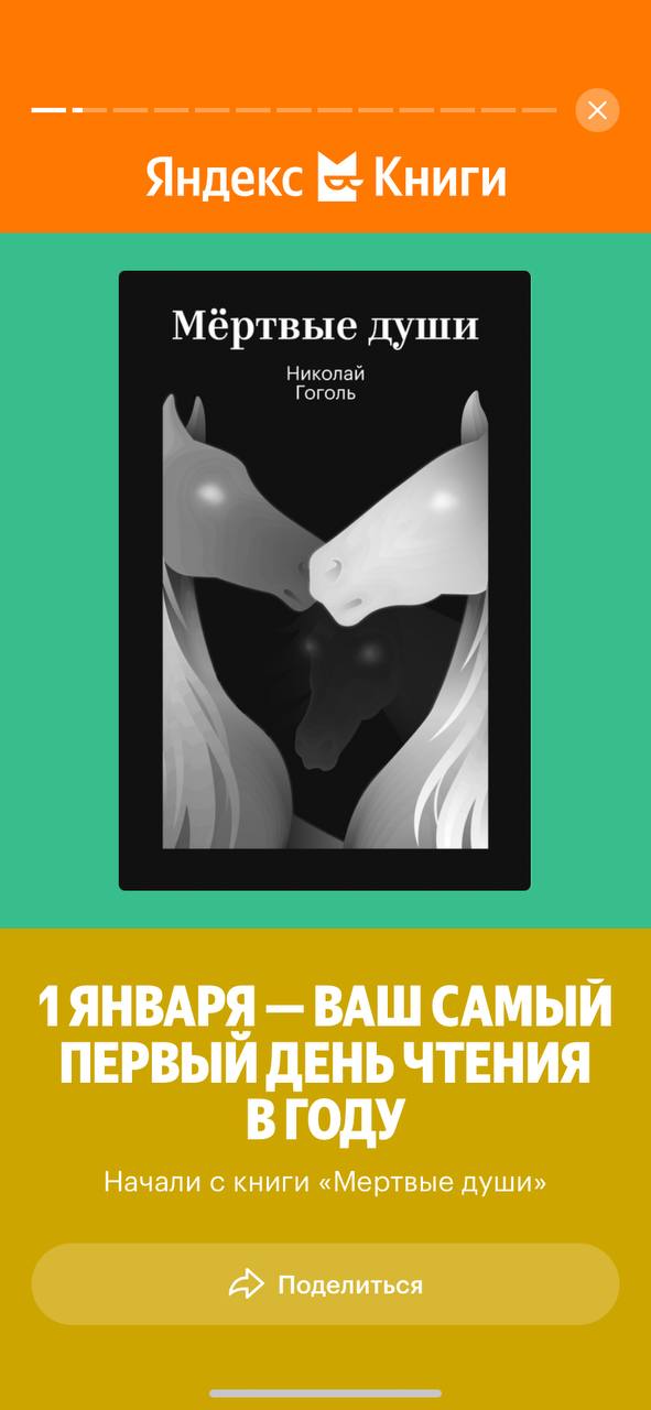 У Букмейта Яндекс Книг вышли итоги года и оказывается я начал читать прямо с 1 января и начитал почти на 82 рабочих дня по 8 часов 😵‍💫 | Сетка — социальная сеть от hh.ru