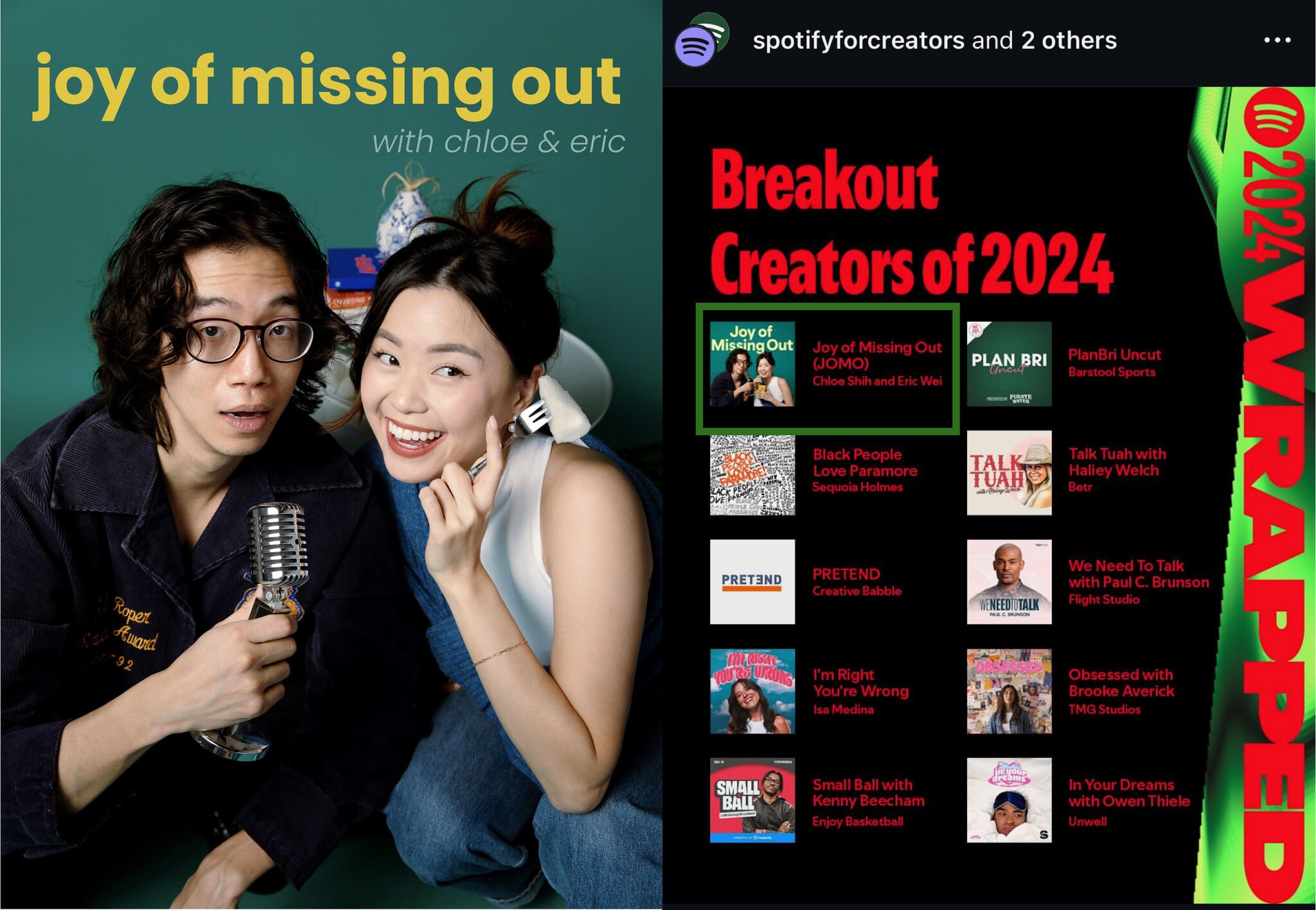 Лайфстайл-подкаст от кофаундера Karat и его соведущей, ex-PM по монетизации креаторов в Discord, вошел в список перспективных авторов Spotify | Сетка — социальная сеть от hh.ru