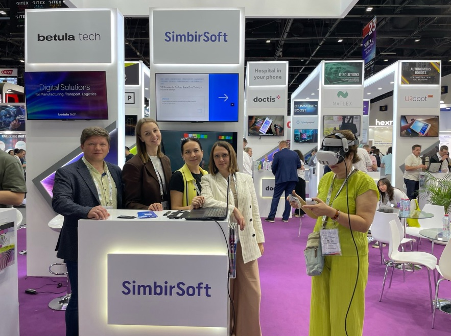 Инновационные решения SimbirSoft на международной конференции Gitex 2024 в Дубае
На выставке команда SimbirSoft представила уникальную разработку — VR-тренажер, созданный под задачи крупных нефтедобыв... | Сетка — социальная сеть от hh.ru