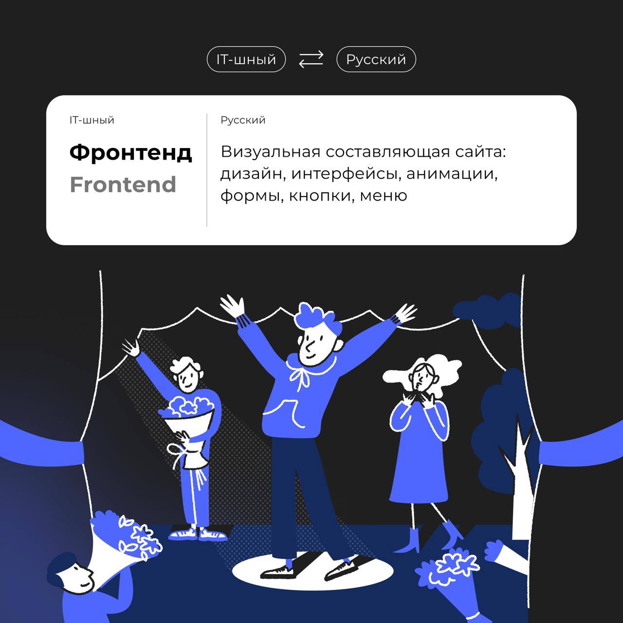 Переводчик с IT-шного
В мире IT встречаются слова, которые звучат как что-то непонятное | Сетка — социальная сеть от hh.ru