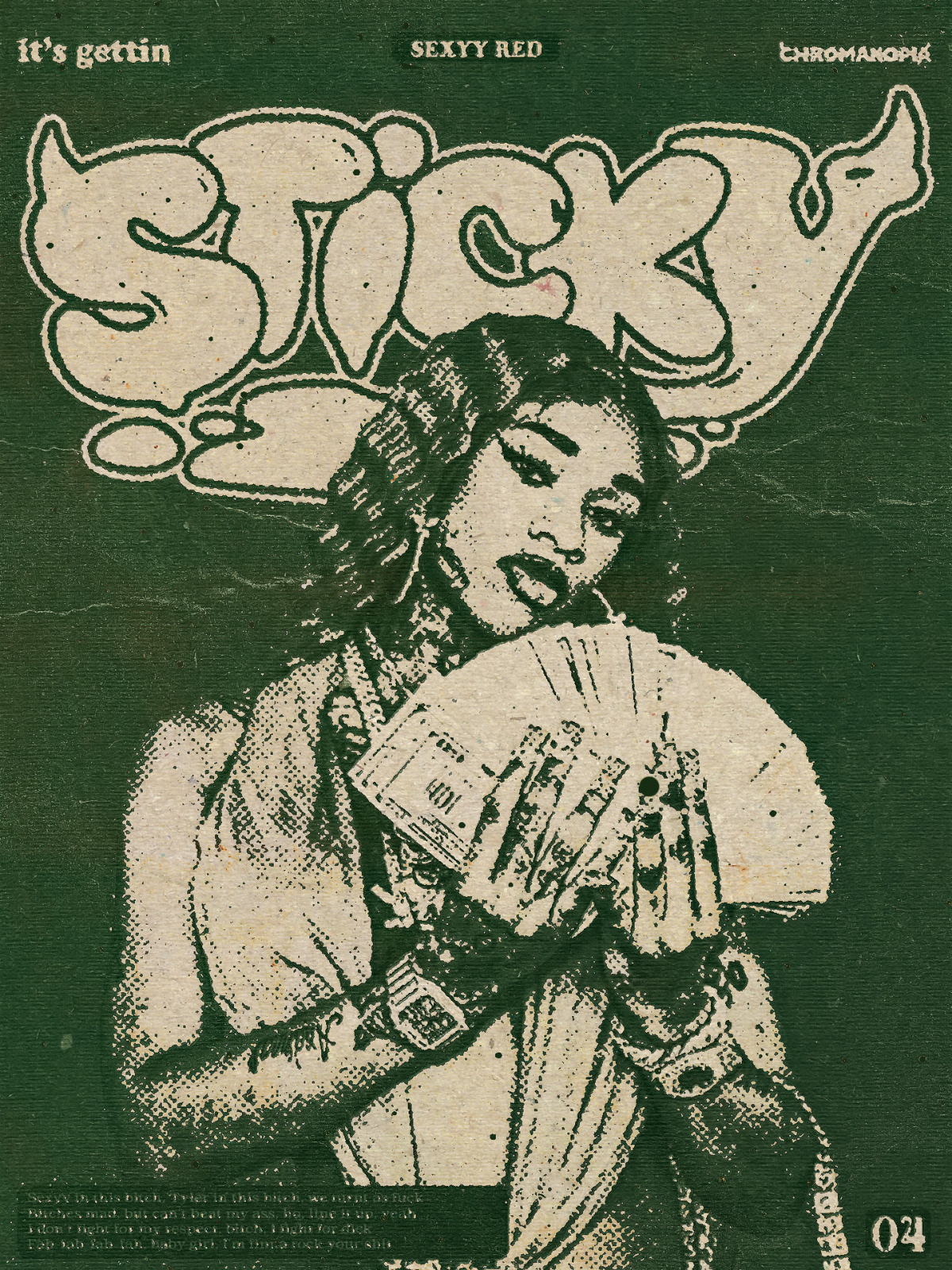 🪄 STICKY /posterdesign /December 
Коллаборация с Professor к треку Sticky с альбома «CHROMAKOPIA» 
 
Приветствую всех любителей музыки и арт индустрии! Хочу поделиться с вами радостной новостью: я соз... | Сетка — социальная сеть от hh.ru