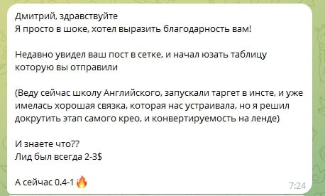 С утра мне внезапно прилетело вот такое вот сообщение. Приятно? Очень! 🥰
Очень круто, когда люди не просто пролистывают контент, а действительно внедряют и получают результаты | Сетка — социальная сеть от hh.ru