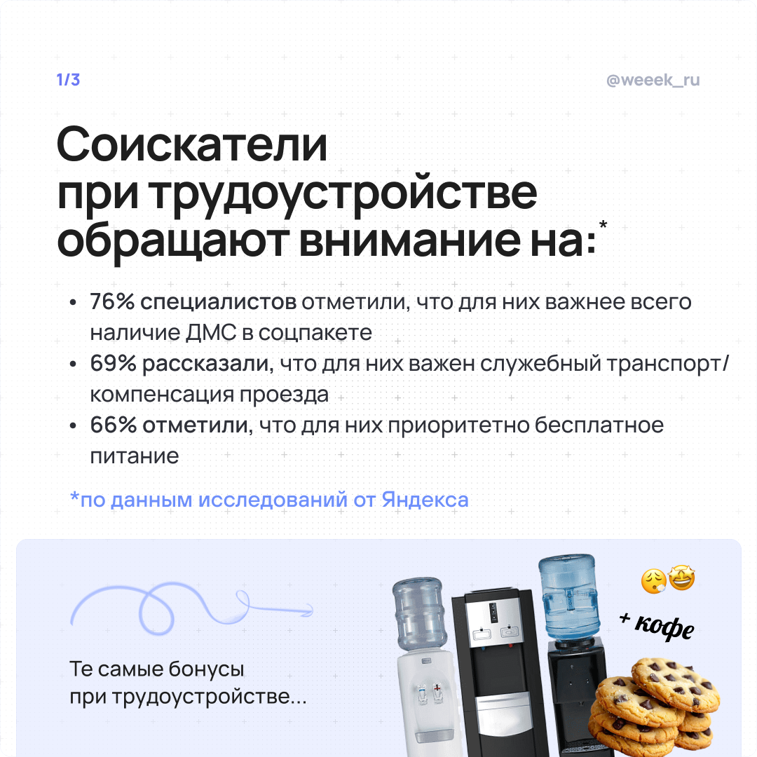 Как найти и удержать талантливых специалистов? Можно поднять зарплату, а можно ещё и внедрить бенефиты: от классики в виде ДМС до уникальных традиций компании | Сетка — социальная сеть от hh.ru