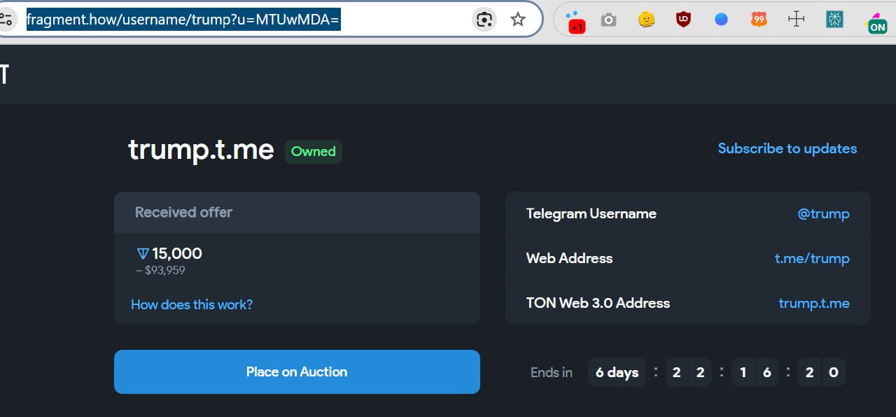 Утром мне прилетело сообщение от аккаунта Fragment Offer Alerts, что очень похоже на официальный бот аккаунт выше | Сетка — социальная сеть от hh.ru