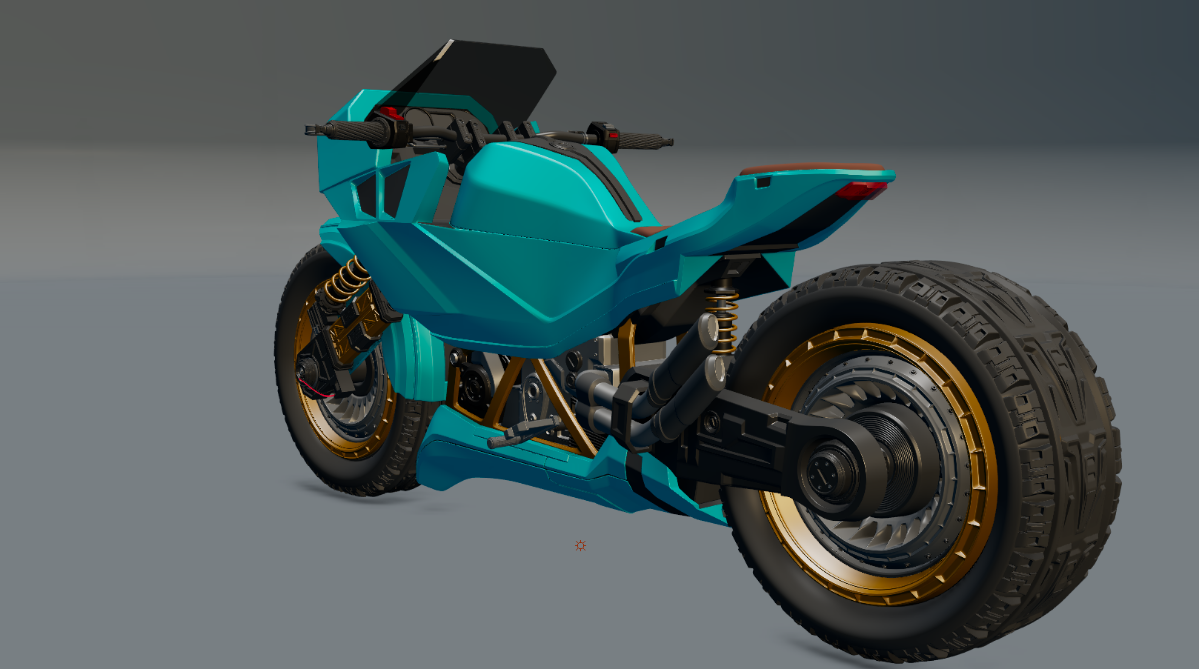 Доделал High Poly байка . Едем дальше | Сетка — социальная сеть от hh.ru