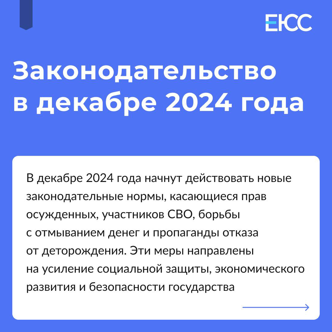 Законодательство в декабре 2024 | Сетка — социальная сеть от hh.ru
