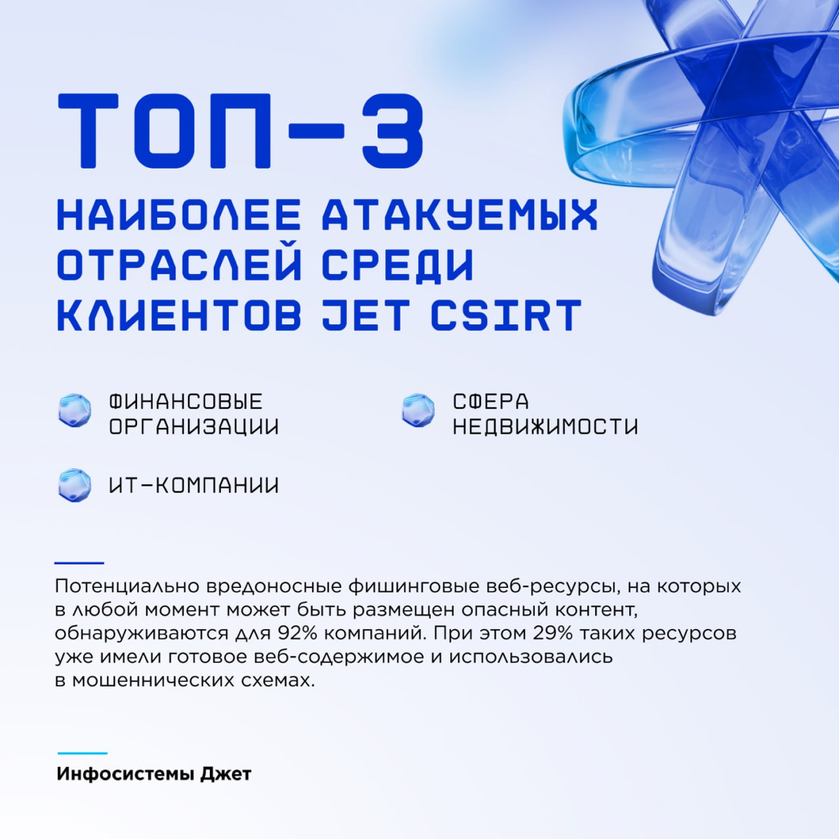 Анализ ландшафта угроз кибербезопасности за 2024 год🛡
«Инфосистемы Джет» опубликовала аналитический отчет о киберугрозах, выявленных в 2024 году | Сетка — социальная сеть от hh.ru
