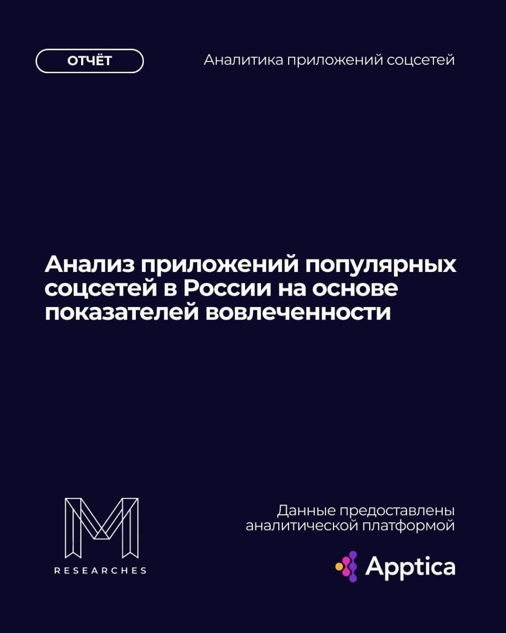 📱Анализ приложений популярных соцсетей в России на основе показателей вовлеченности
В третьем квартале 2024 года продолжился рост популярности социальных сетей среди пользователей мобильных устройств | Сетка — социальная сеть от hh.ru