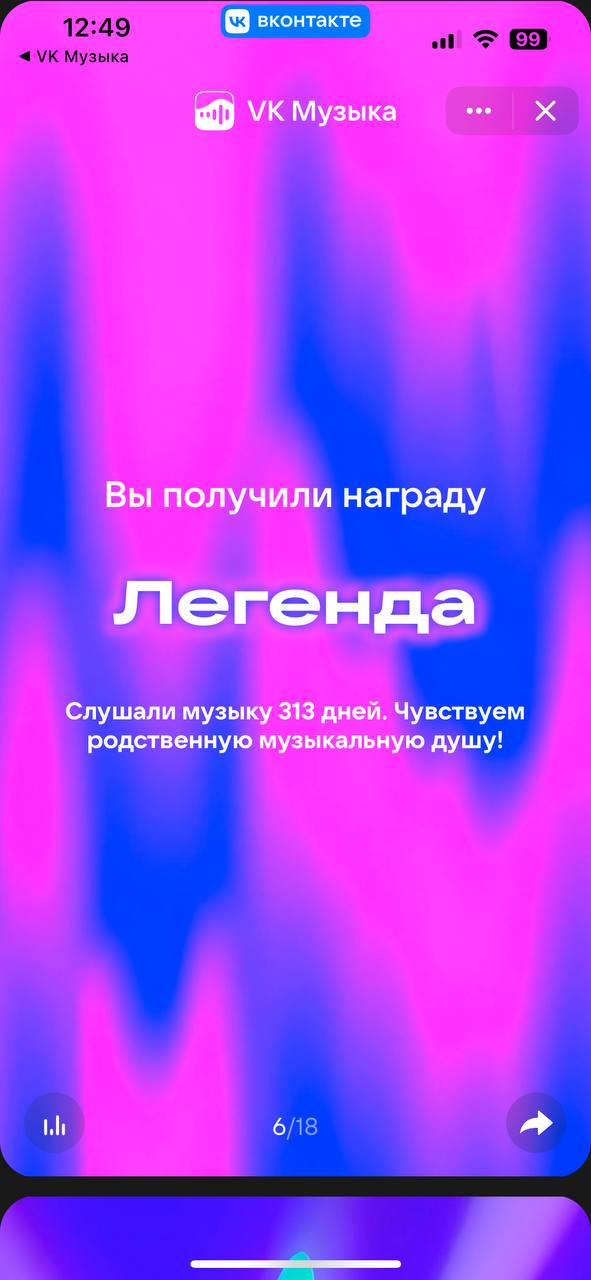 Я этого дождалась! 🤪
ВК музыка выкатила итоги года 🤩
Конечно, там только отчасти правда, ведь нет лицензии на некоторые песни 😟
👑 Потяпала в дизайн | Сетка — социальная сеть от hh.ru