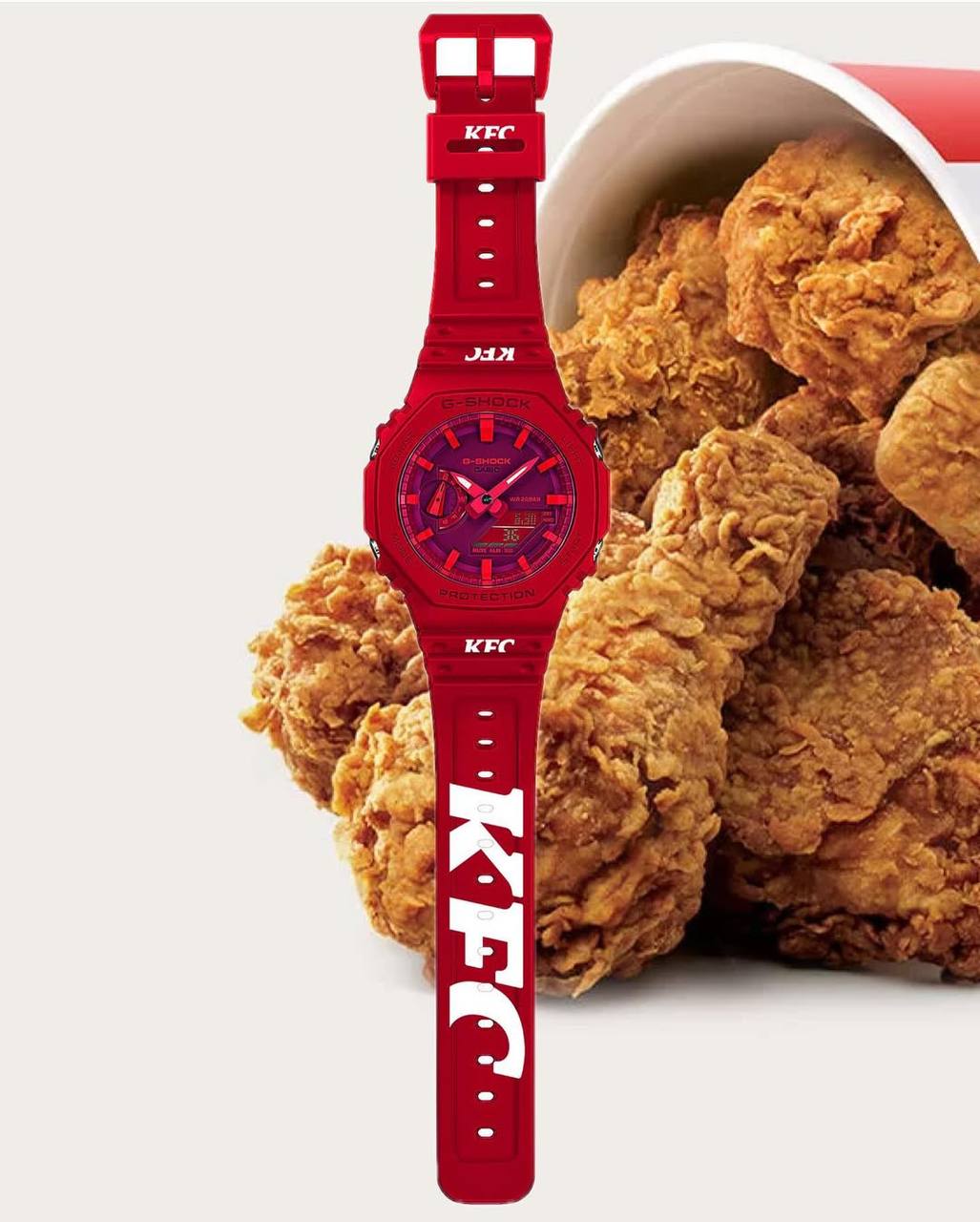 Ничего себе, G-SHOCK и KFC совместно выпустили наручные часы. Всего создали 11 экземпляров, и их нельзя купить. С 14 декабря KFC на своем сайте каждый день раздает по одной модели часов бесплатно | Сетка — социальная сеть от hh.ru