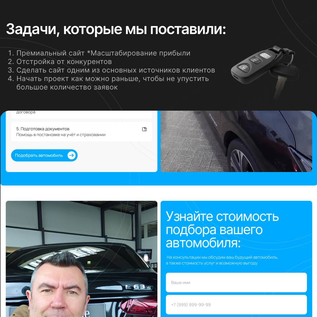 Экспресс-лендинг для автоподборщика, с нуля за 6 дней 🏎️ | Сетка — социальная сеть от hh.ru