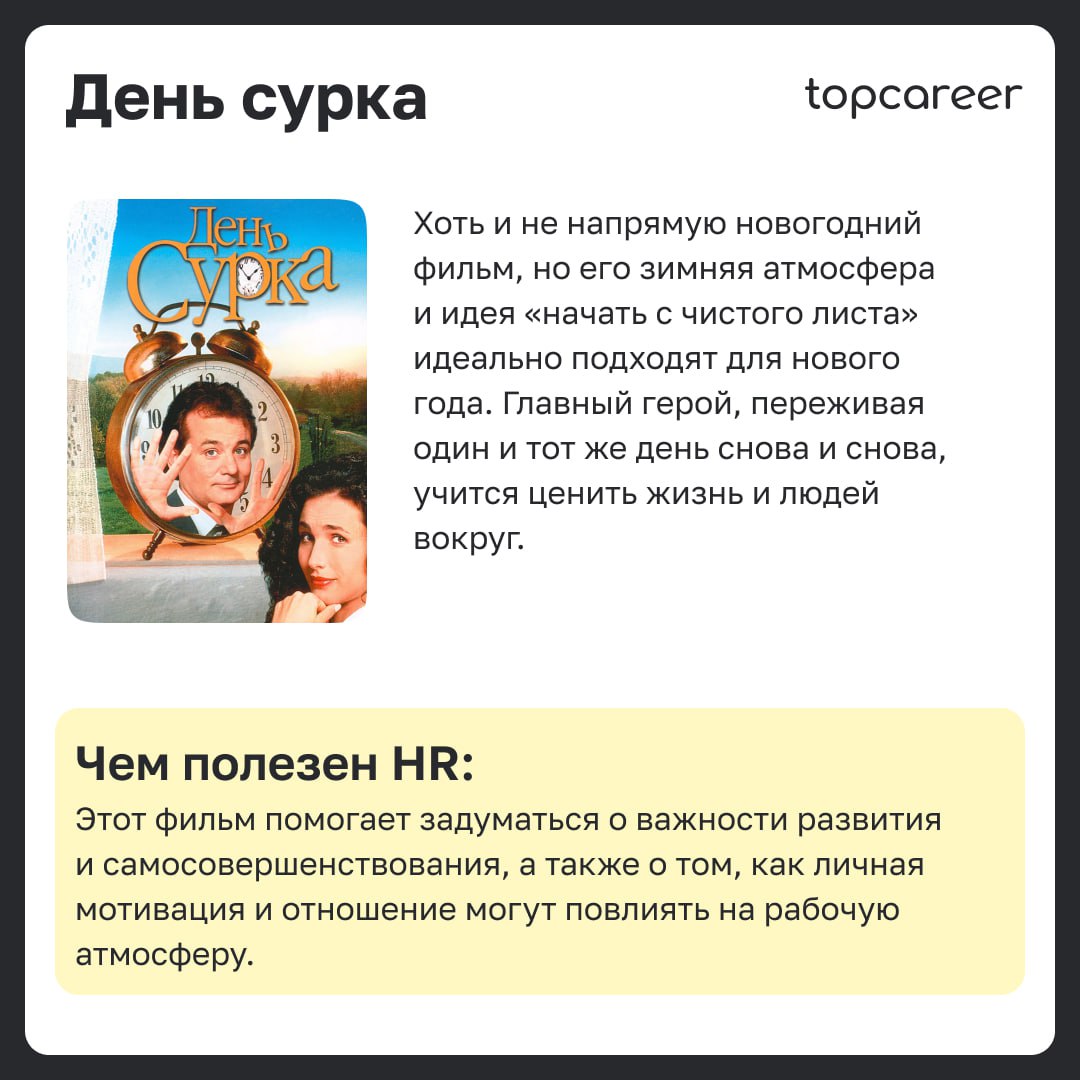 🎁🎁🎁🎁🎁🎁🎁 Хватит ждать новогоднего чуда! 
Оно уже здесь 🪄Решили разбавить самые насыщенные и суетные будни перед праздниками подборкой доброй, теплых фильмов, которые можно будет посмотреть уютными вече... | Сетка — социальная сеть от hh.ru