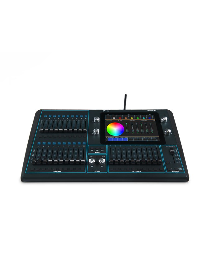 Пульт управления светом QuickQ 20
Бренд: Chamsys
Артикул: CS100720
Наличие: 9 шт.
Световая консоль QuickQ 20. Сенсорный дисплей 9,7 дюймов. Поддерживает 2 потока (Universe) 1024 каналов | Сетка — социальная сеть от hh.ru