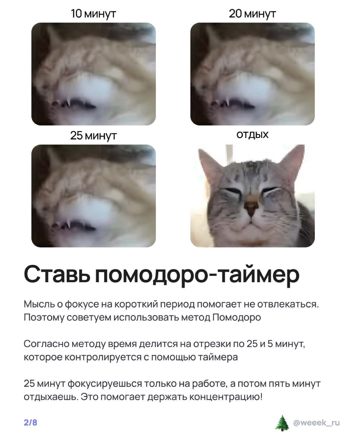 Праздники на носу, а работа — на всех остальных частях тела? 🫠 Лови карточки о том, как не сойти с ума и организовать неделю так, чтобы и дедлайны закрыл, и салатик нарезал. Вдох, выдох, листай! | Сетка — социальная сеть от hh.ru
