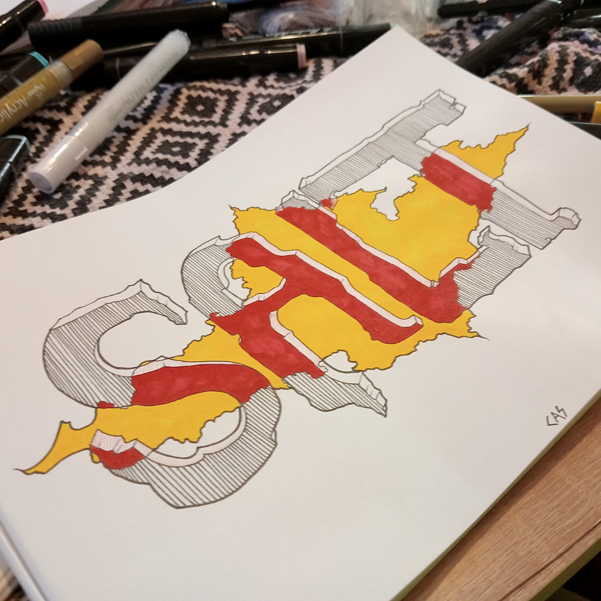 Порисовала несколько дней на бумаге | Сетка — социальная сеть от hh.ru