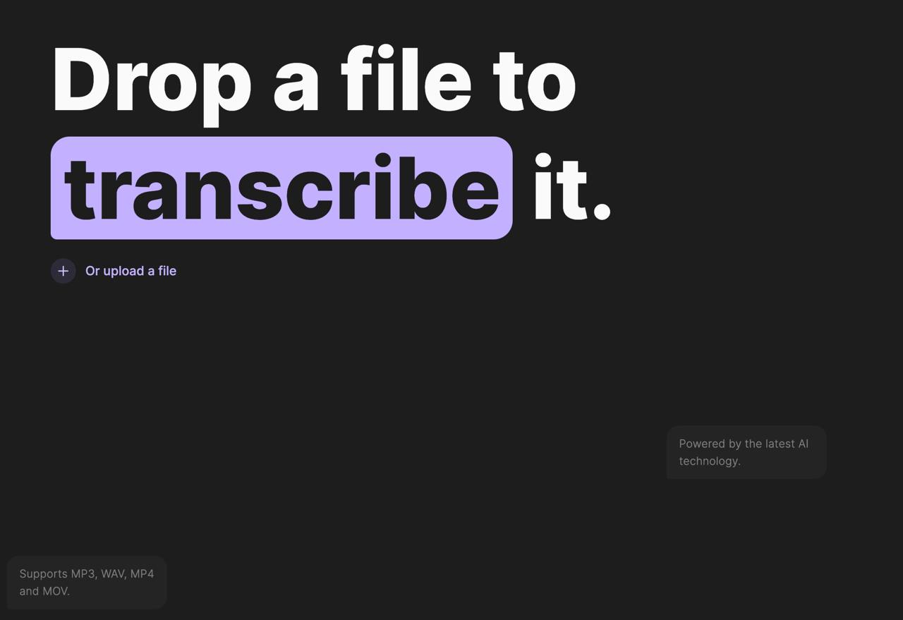 Как быстро транскрибировать и резюмировать интервью
#полезное
Нашел сервис, который бесплатно транскрибирует видео и выдает .srt файл с таймкодами | Сетка — социальная сеть от hh.ru