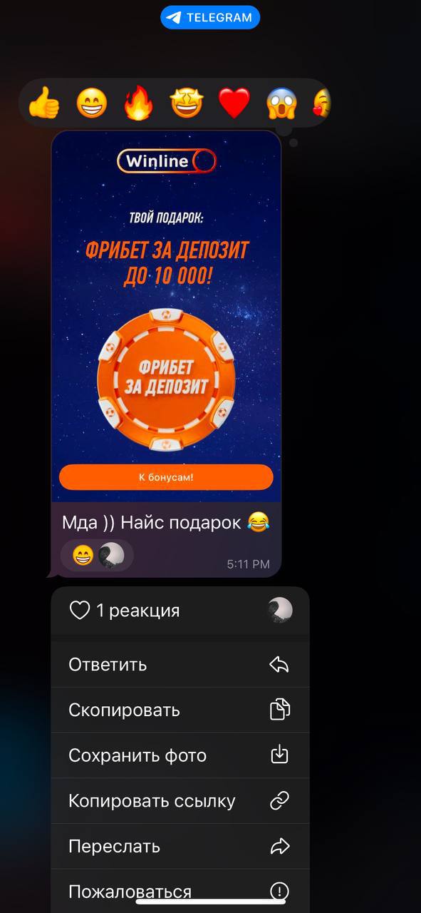 🤣 Winline спалил акцию, раздал фрибеты и снес комменты!
У БК завтра стартует промо с итогами года и призами.
Кто-то поменял дату на телефоне на 27 | Сетка — социальная сеть от hh.ru