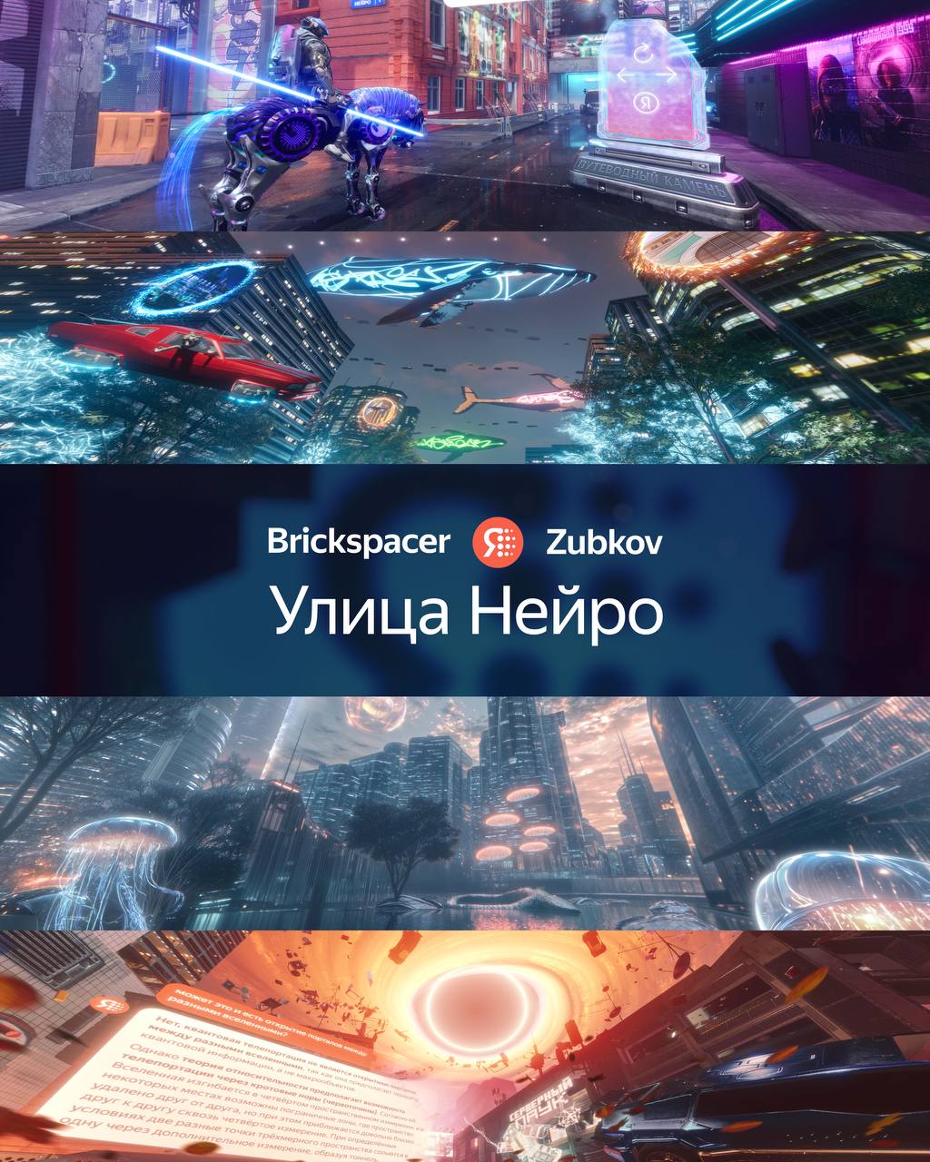 Представляем наш большой коллабный проект
Brickspacer x Zubkov
Мы придумали и реализовали в «Яндекс Картах» на месте Косого переулка в Москве первую виртуальную достопримечательность – «Улицу Нейро» | Сетка — социальная сеть от hh.ru
