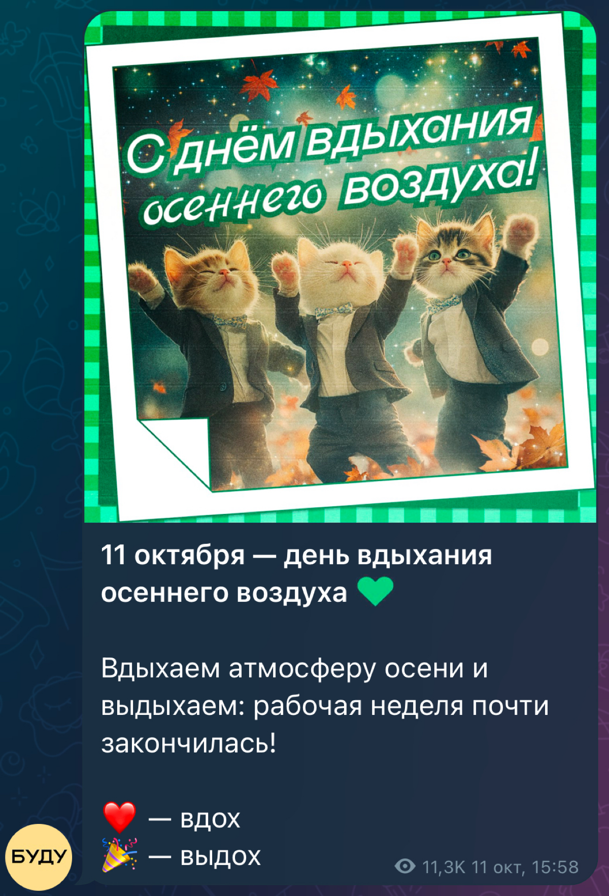 кринж-открытки из WhatsApp
эти открытки можно рассматривать как культурный феномен, который зародился еще в нулевые, начал невероятно расти благодаря Тиктоку, а сейчас достиг такой точки постиронии, ч... | Сетка — социальная сеть от hh.ru