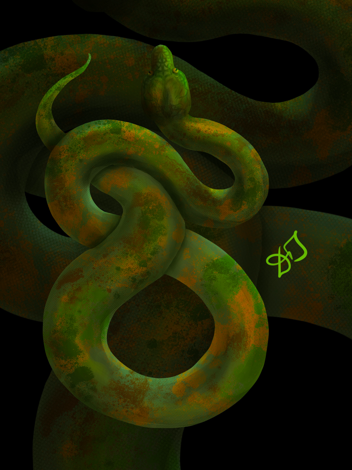 Серия продолжается.
#арт #змея #2025 #art #illustration #snake | Сетка — социальная сеть от hh.ru