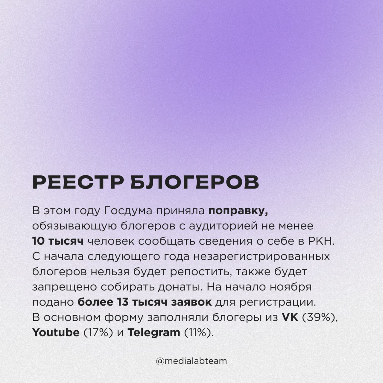 💻 Всё в мире, нас окружающем, влияет на то, что мы видим в интернете. Какие крупные изменения произошли в блогосфере за последний год? Смотри в карточках!
@medialabteam 🤍 | Сетка — социальная сеть от hh.ru
