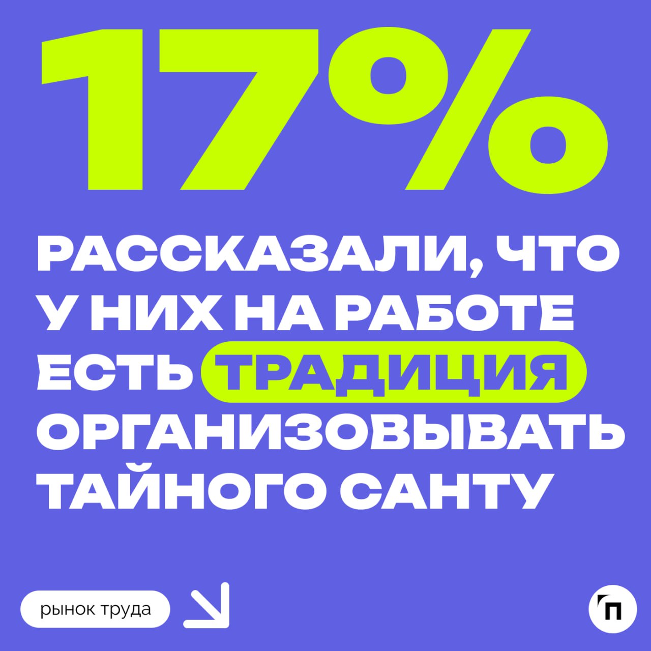 💌 Россияне рассказали, что дарят коллегам в Тайном Санте
Сервис Работа | Сетка — социальная сеть от hh.ru