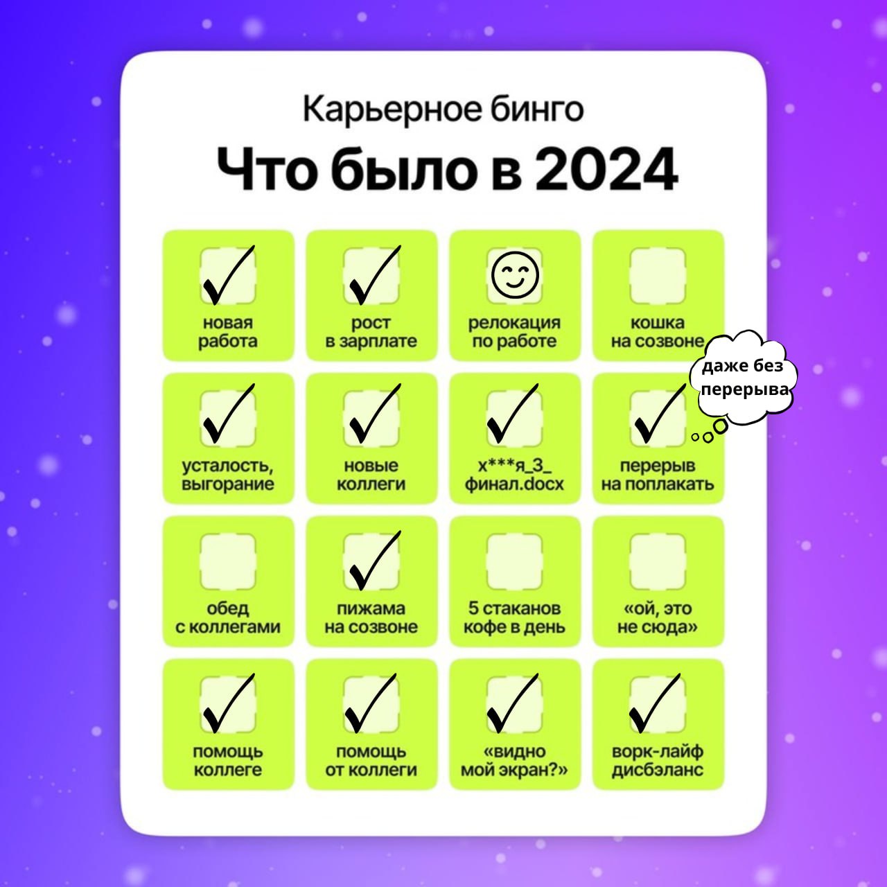 ‼️Профессиональные ИТОГИ ГОДА‼️
А итоги, скажу вам, вышли насыщенные и, местами, неожиданные | Сетка — социальная сеть от hh.ru