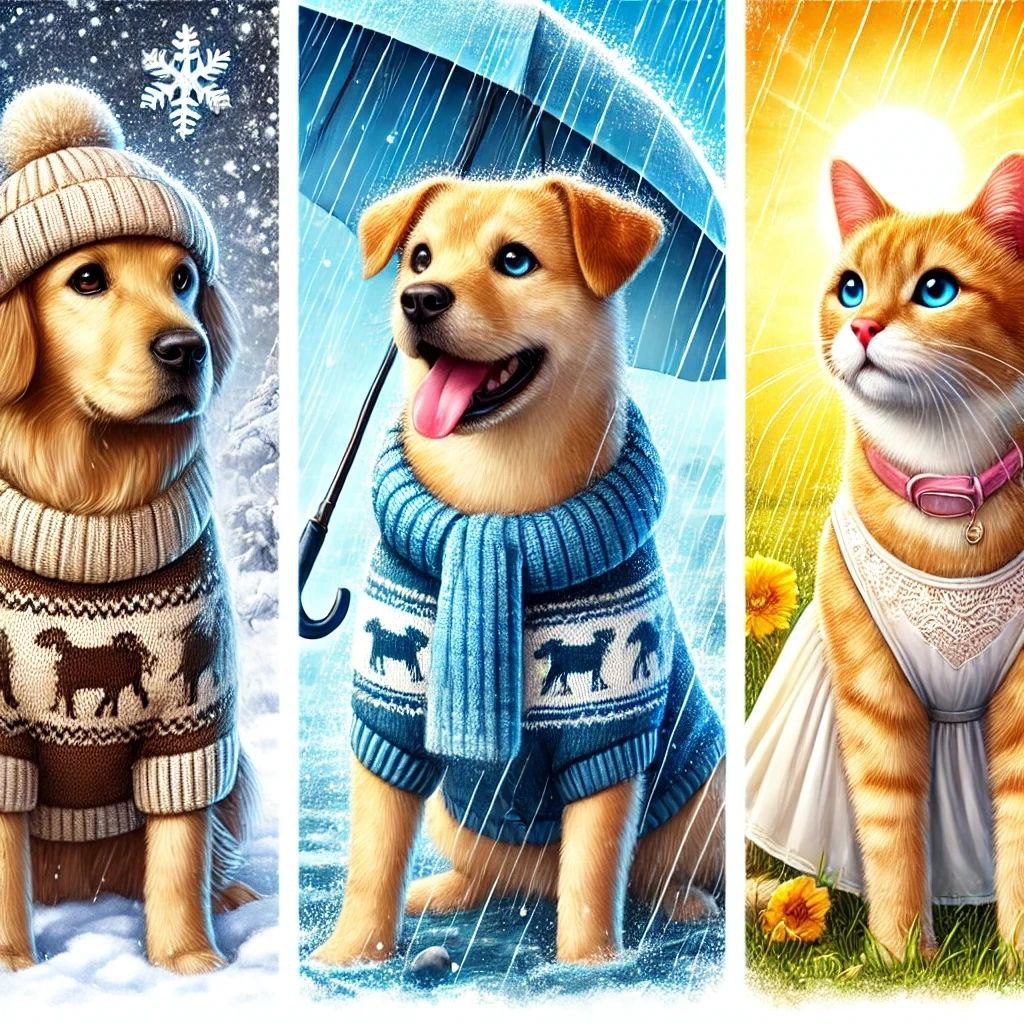 🐾 Одежда для питомцев — это не только мода, но и забота! Зимой она защищает от холода ❄, весной от грязи 🌧, а летом — от перегрева и солнечных ожогов 🌞 | Сетка — социальная сеть от hh.ru