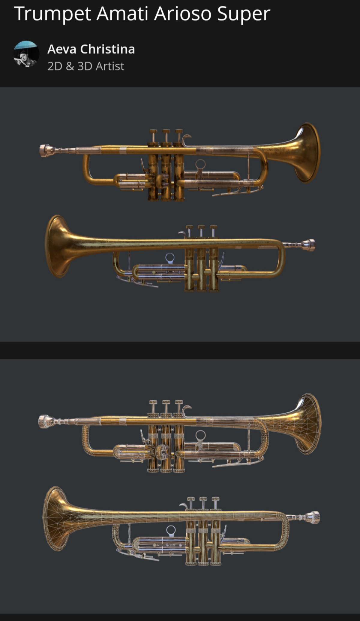 Game-ready 3D модель моей чехословацкой трубочки 🎺
Тут я вообще ничего не пекла, весь нормал нарисовала в сабстенсе (кроме гравировки, её макет я сначала сделала в иллюстраторе)
Арстанция: https://www | Сетка — социальная сеть от hh.ru
