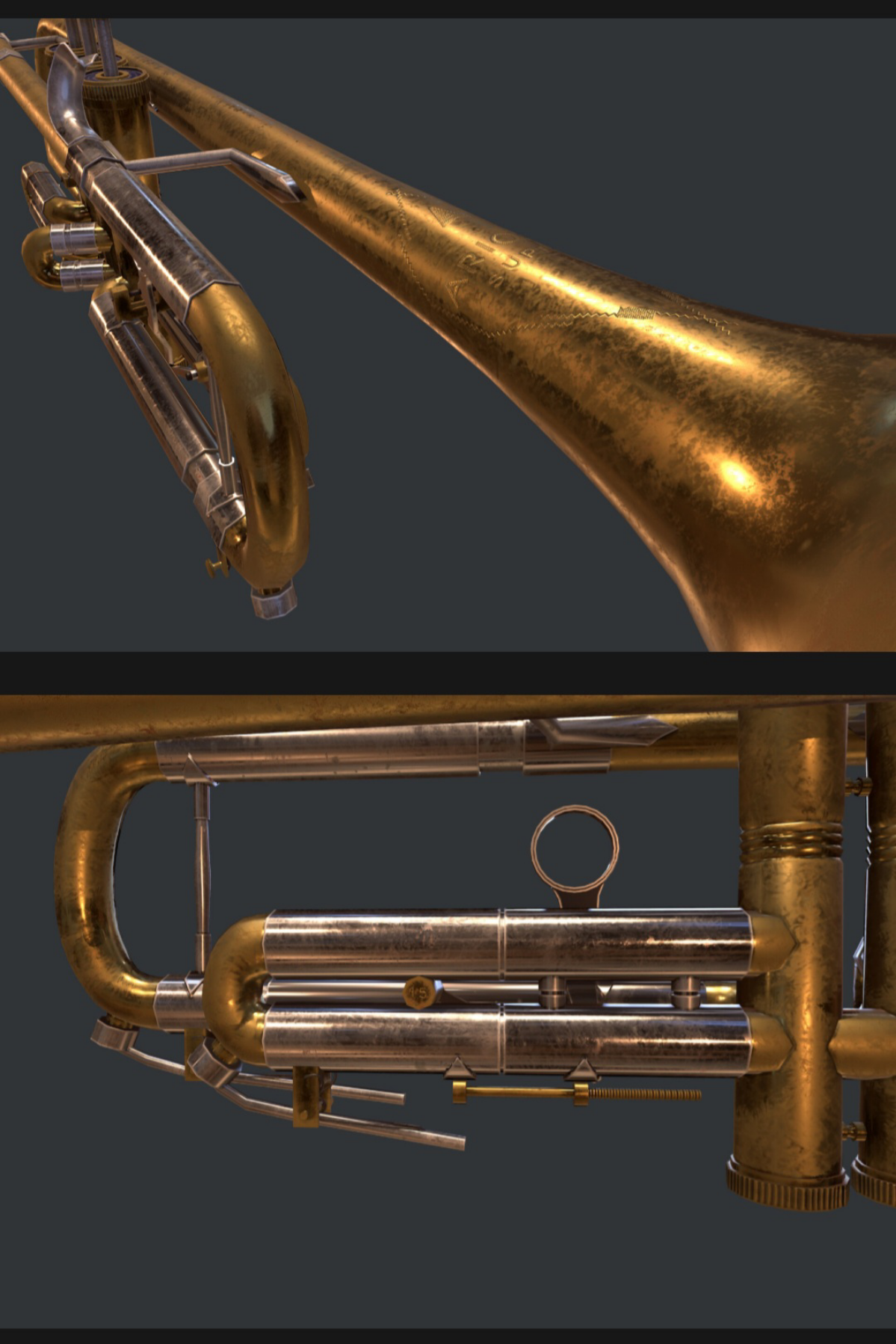 Game-ready 3D модель моей чехословацкой трубочки 🎺
Тут я вообще ничего не пекла, весь нормал нарисовала в сабстенсе (кроме гравировки, её макет я сначала сделала в иллюстраторе)
Арстанция: https://www | Сетка — социальная сеть от hh.ru