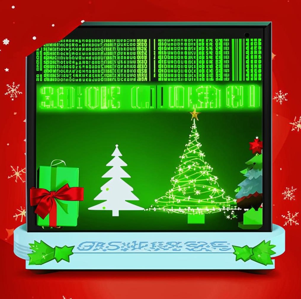🎅 Погружаемся в новогоднюю атмосферу с новой загадкой! Что изобразила нейросеть? 🎄
Варианты ответов:
– New Year Code (Новогодний код)
– Santa Script (Санта скрипт)
– Red-Green Theme (Красно-зеленая те... | Сетка — социальная сеть от hh.ru
