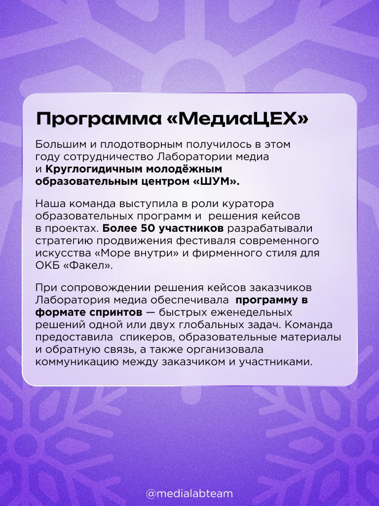 🎄 Подходит к концу год две тысячи двадцать четвёртый. Все подводят итоги, показывают свои достижения и успехи и благодарят всех и каждого. И у Лаборатории медиа тоже есть, что рассказать | Сетка — социальная сеть от hh.ru