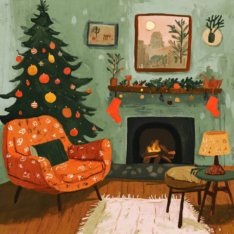 С наступающим Новым годом 🎄
Сгенерировала вот такие милые открыточки в Midjorney, которые передают этот праздничный-домашний-уютный вайб
А идею и промпт взяла у Ани | Сетка — социальная сеть от hh.ru
