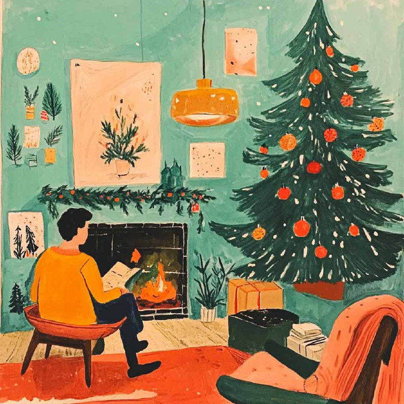 С наступающим Новым годом 🎄
Сгенерировала вот такие милые открыточки в Midjorney, которые передают этот праздничный-домашний-уютный вайб
А идею и промпт взяла у Ани | Сетка — социальная сеть от hh.ru