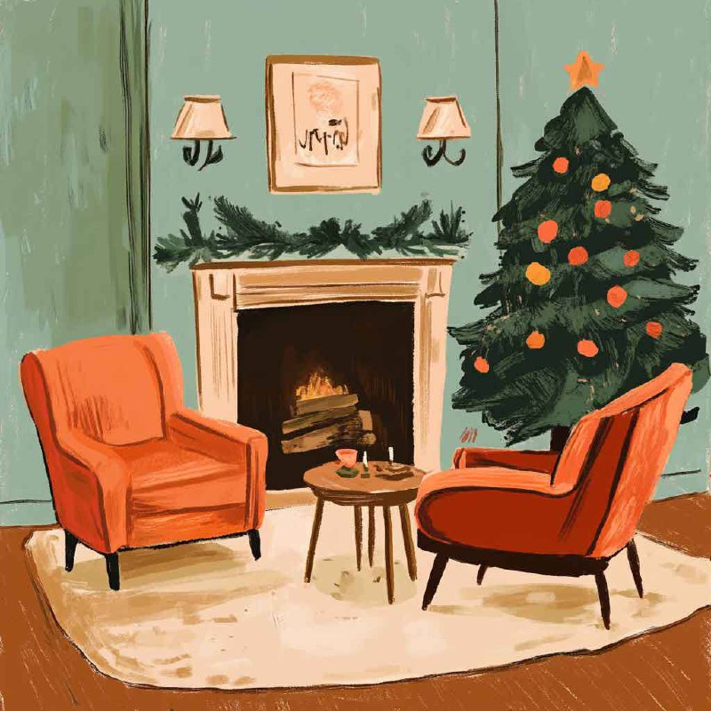 С наступающим Новым годом 🎄
Сгенерировала вот такие милые открыточки в Midjorney, которые передают этот праздничный-домашний-уютный вайб
А идею и промпт взяла у Ани | Сетка — социальная сеть от hh.ru