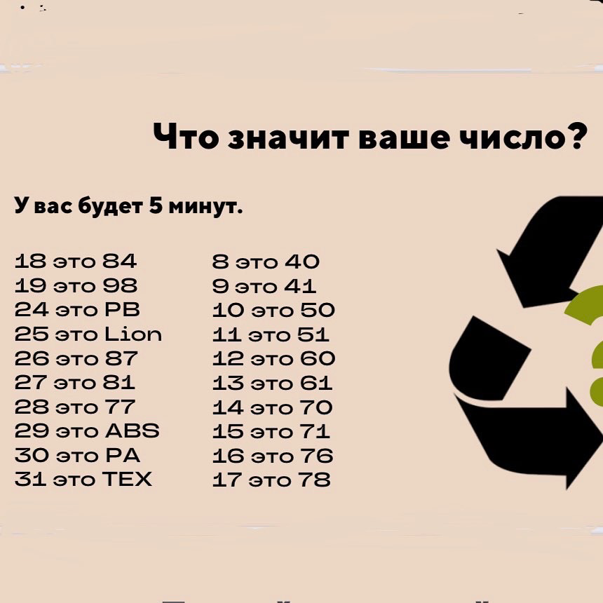 Разбираемся в маркировках вторсырья
Я тут однажды проводила практикум по раздельному сбору. Хотелось сделать его более сложным и интересным, чем обычно.
А ещё, чтобы вовлекалась большая аудитория | Сетка — социальная сеть от hh.ru