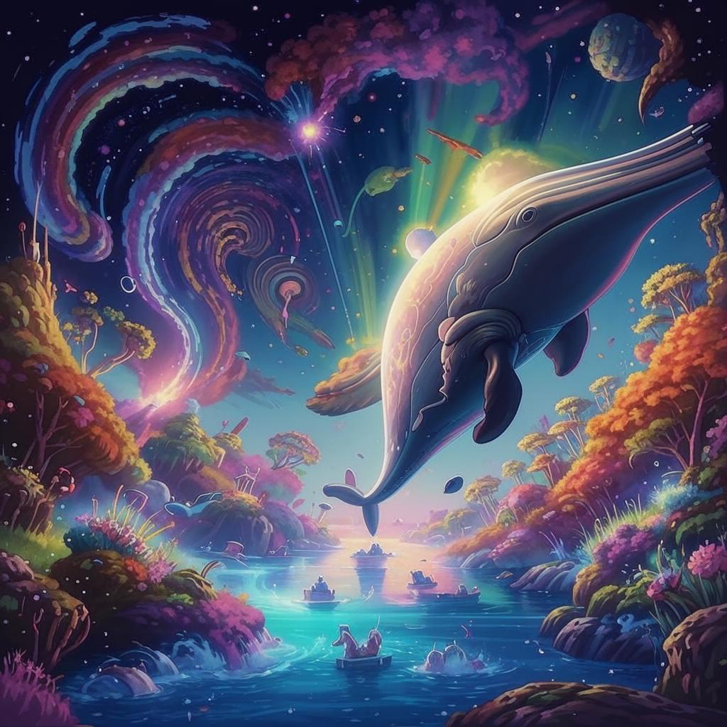 🟣Немного поиграл с нейросетями в художника. Хотелось чего то необычного, красивого , завораживающего. 🟪🟪🟪🟪 | Сетка — социальная сеть от hh.ru