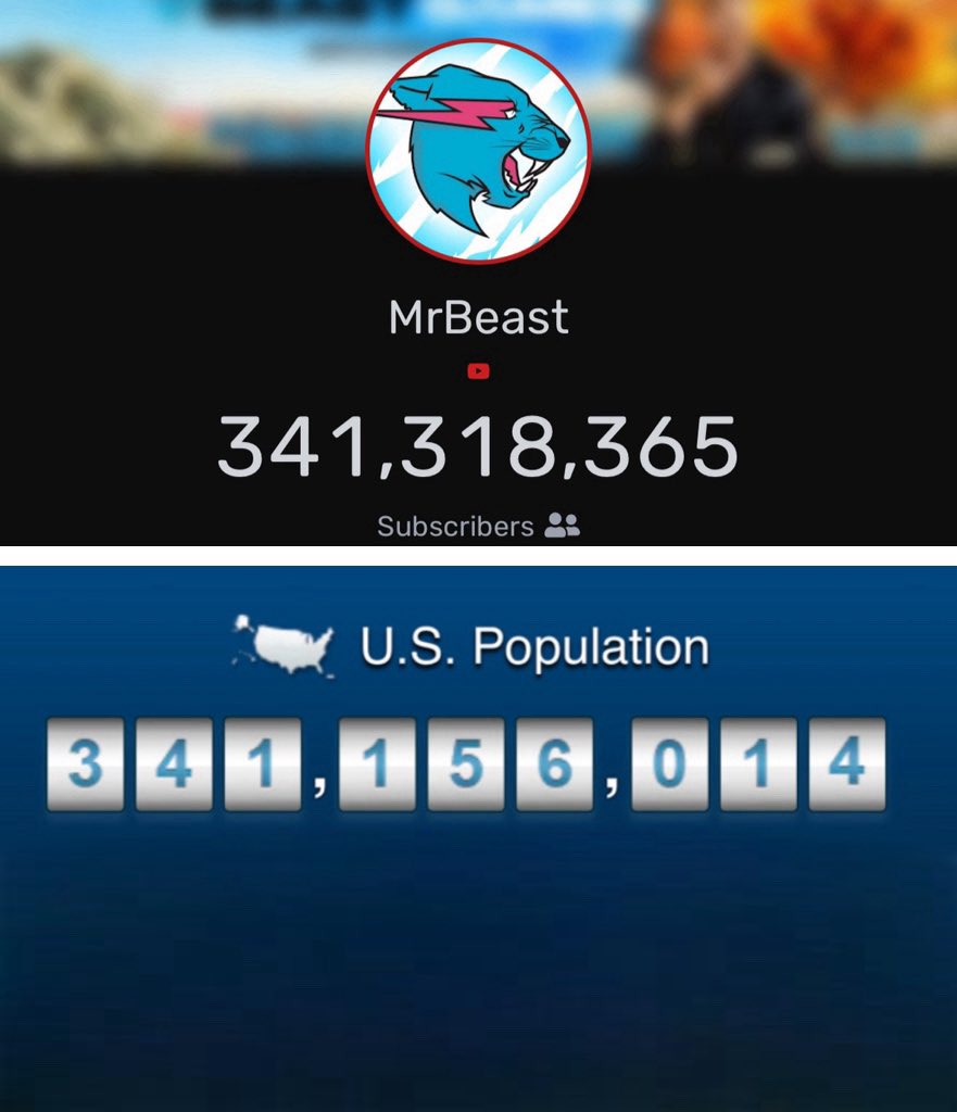 У MrBeast стало больше подписчиков, чем официальное население США | Сетка — социальная сеть от hh.ru