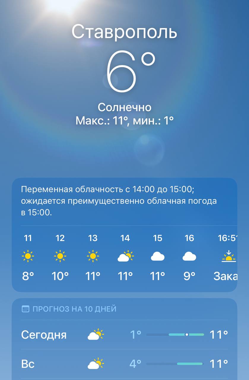 Погода сегодня в Ставрополе
@stavropolyevibe | Сетка — социальная сеть от hh.ru