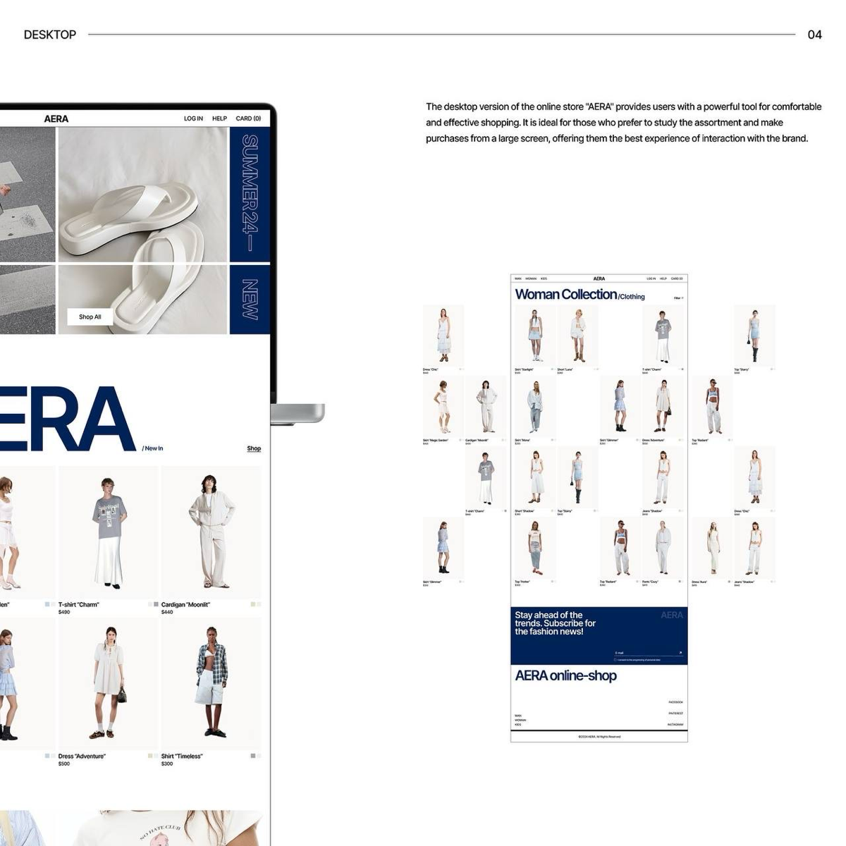 #портфолио
Кейс number one
Проект по созданию интернет-магазина «AERA» — это стильная и современная площадка по продаже одежды и аксессуаров, созданная, чтобы предложить покупателям уникальный и комфо... | Сетка — социальная сеть от hh.ru