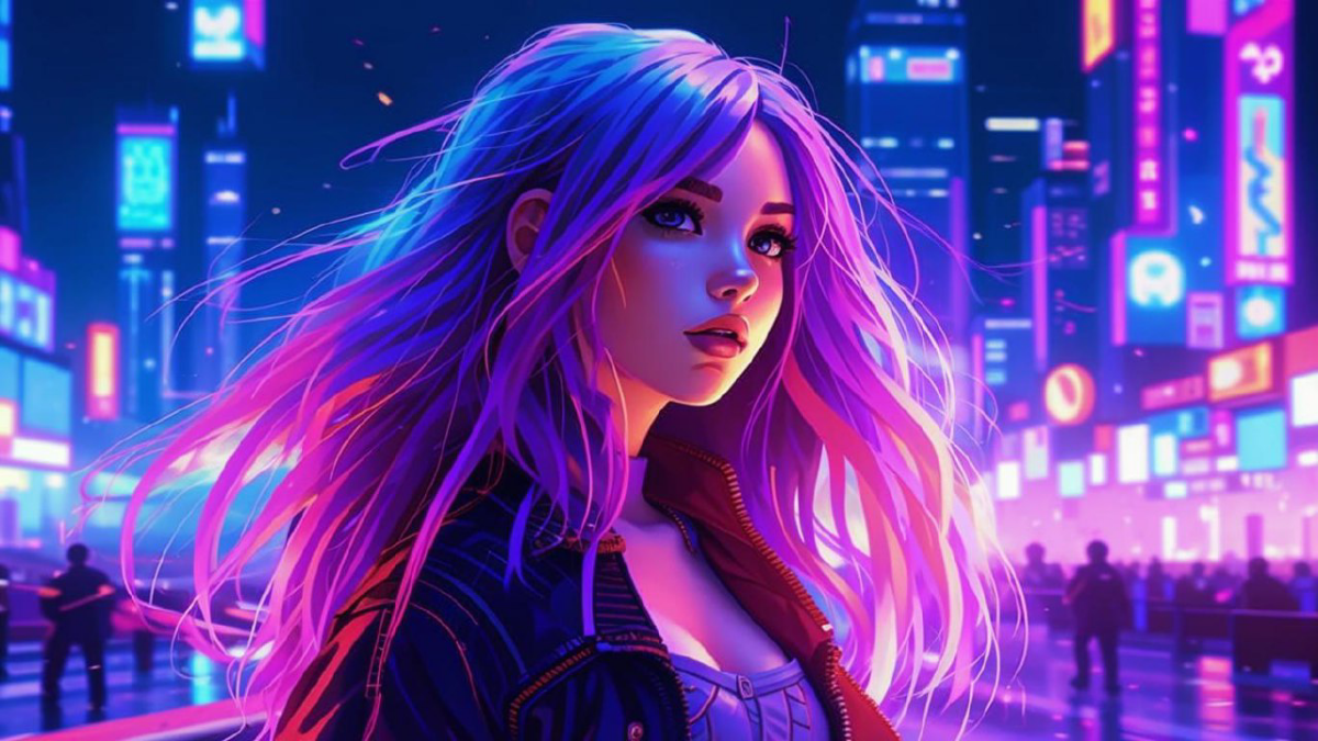 Я тут сгенерировал фото девчонок в стиле Synthwave, оживил их в  ролике по 10 секунд в Ai , сгенерировал музыку в suno 🎧 теперь делаю клип. Скоро выложу😄 на ютюб , посмотрю как зайдет | Сетка — социальная сеть от hh.ru