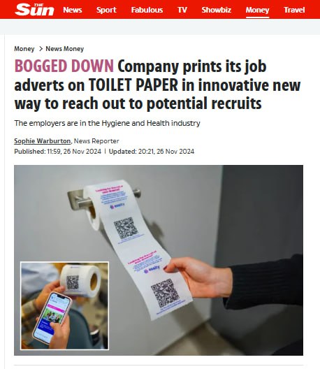 🔤🔤🔤🔤
Вакансия в неожиданных местах: как британцы находят талантливых сотрудников | Сетка — социальная сеть от hh.ru