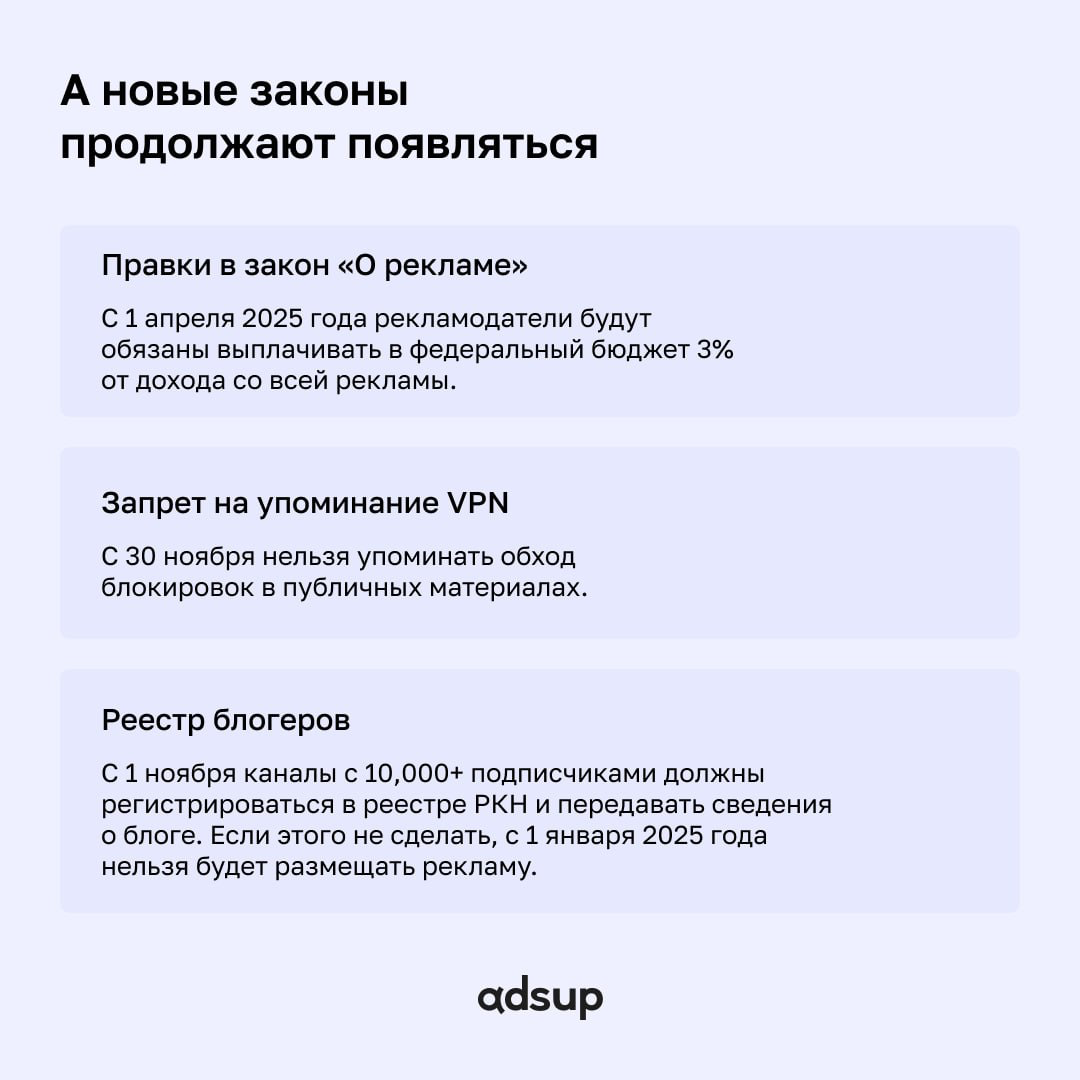 Все ностальгируют по праздникам и выходным, а мы подвели рекламные итоги 2024 года 🙌🏻
Как российский рынок рекламы прожил 2024 год? Уход платформ, новые отечественные инструменты и строгие законы от Р... | Сетка — социальная сеть от hh.ru
