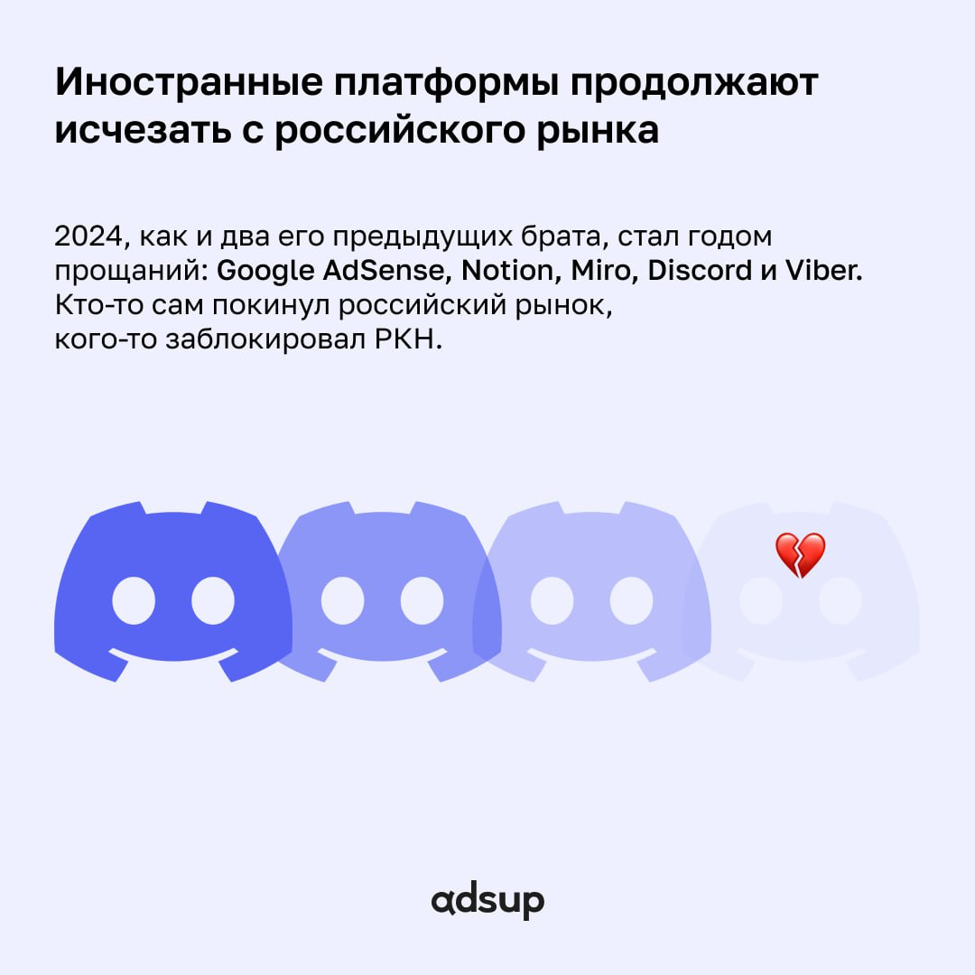 Все ностальгируют по праздникам и выходным, а мы подвели рекламные итоги 2024 года 🙌🏻
Как российский рынок рекламы прожил 2024 год? Уход платформ, новые отечественные инструменты и строгие законы от Р... | Сетка — социальная сеть от hh.ru