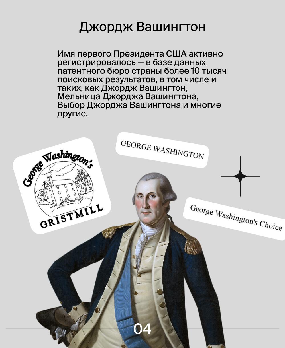 Как имена американских президентов стали товарными знаками?  💬
В Соединенных Штатах Америки разрешено регистрировать имена президентов как товарные знаки | Сетка — социальная сеть от hh.ru