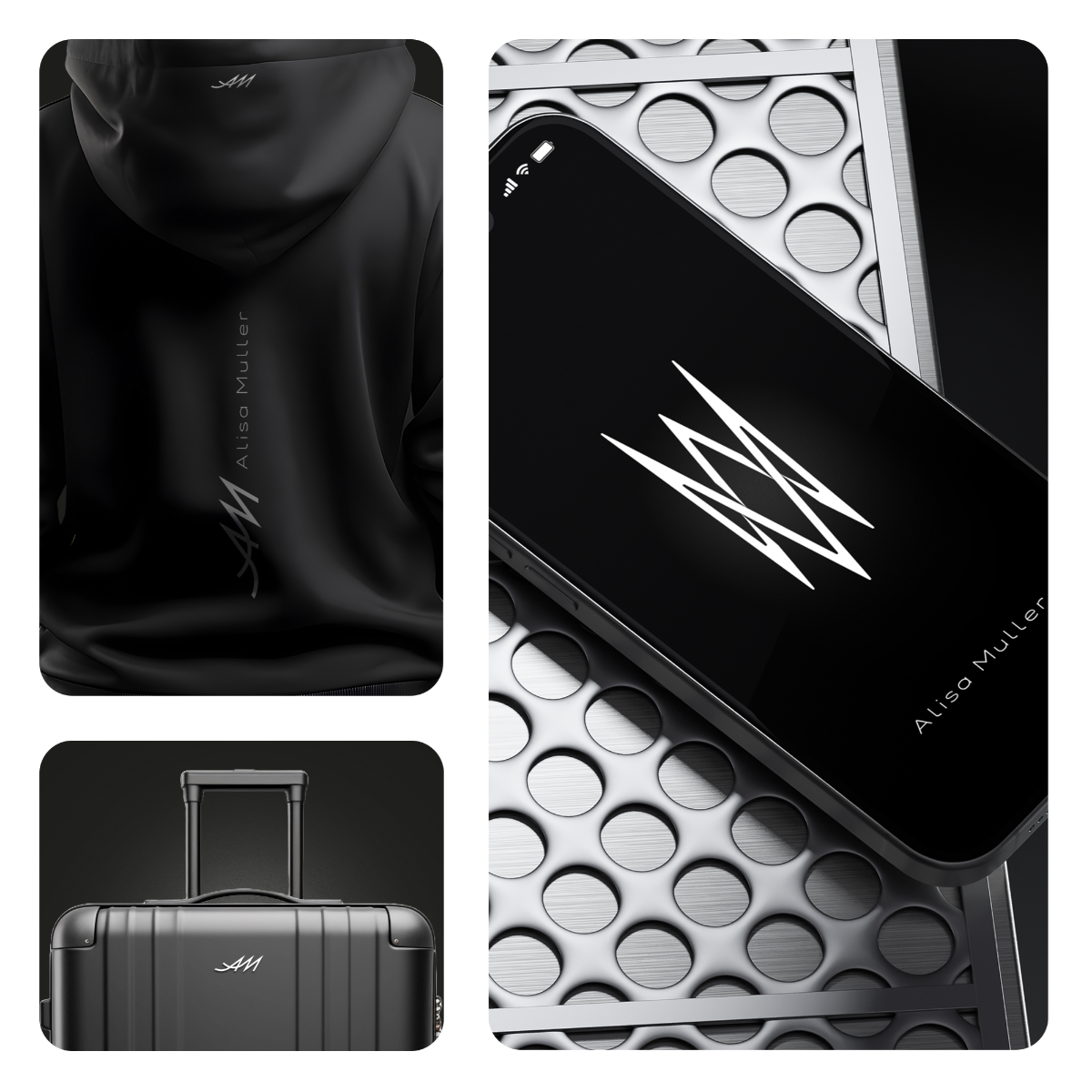 Мы разработали логотип и знак для личного бренда маркетолога "Alisa Muller" 🔗 

Дополнительно представили визуализации на носителях и визуальную айдентику для подчеркивания стиля и общего восприятия б... | Сетка — социальная сеть от hh.ru