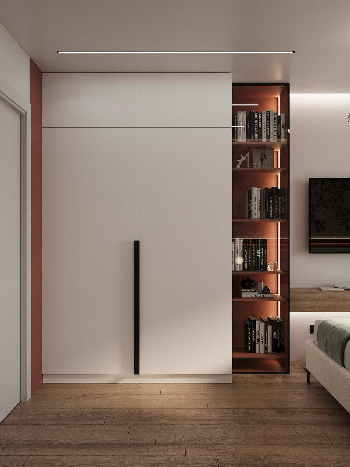 Спальня проекта #уральскаяБрежневка
#дизайнинтерьера #визуализация #архвиз | Сетка — социальная сеть от hh.ru